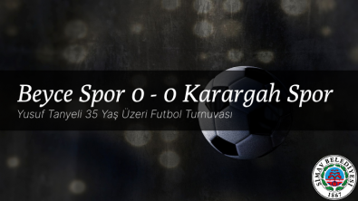 1 Haziran 2022 | GRUP A | Beyce Spor 0 - 0 Karargah Spor