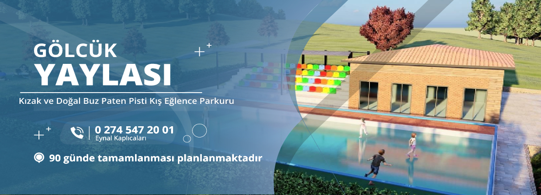 Kızak ve Doğal Buz Paten Pisti Kış Eğlence Parkuru