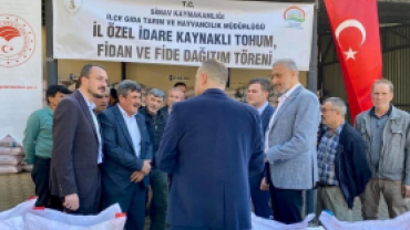 Kütahya İl Özel İdaresi Hibeli Buğday ve Arpa Tohumu Dağıtımı Törenine Katıldık