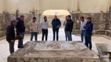 Mezbahane, Yarı Olimpik Yüzme Havuzu ve Eynal Büyük Hamam İnşaatlarımızda İncelemelerde Bulunduk