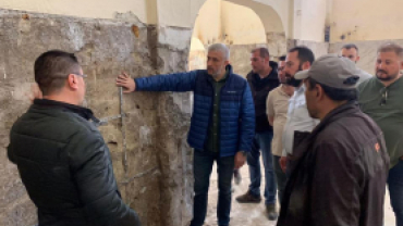 Mezbahane, Yarı Olimpik Yüzme Havuzu ve Eynal Büyük Hamam İnşaatlarımızda İncelemelerde Bulunduk