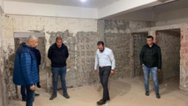 Mezbahane, Yarı Olimpik Yüzme Havuzu ve Eynal Büyük Hamam İnşaatlarımızda İncelemelerde Bulunduk